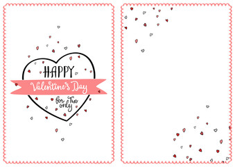 Cute Valentine s day greeting backround for flyers, invitation, poster, brochure, banner.
