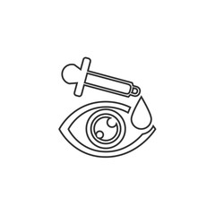 eye drop icon vector illustration for website and graphic design