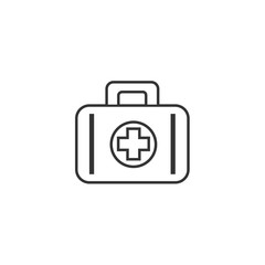 first aid kit icon vector illustration for website and graphic design