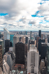 Fototapeta na wymiar New York, United States »; January 5, 2020: Top of the Rock in New York, the beauty of the Manhattan metropolis