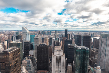 Fototapeta na wymiar New York, United States »; January 5, 2020: Top of the Rock in New York, the beauty of Manhattan