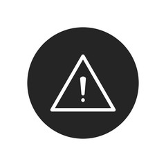 Warning vector icon in modern design style for web site and mobile app