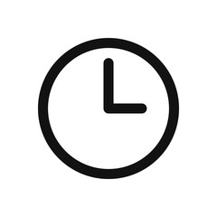 Clock vector icon, time symbol in modern design style for web site and mobile app