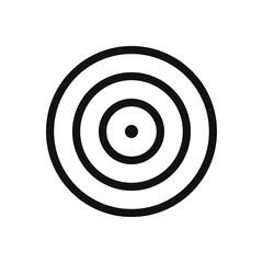 Dartboard vector icon in modern design style for web site and mobile app
