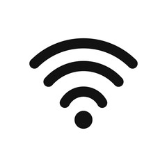 Wifi signal vector icon in modern design style for web site and mobile app