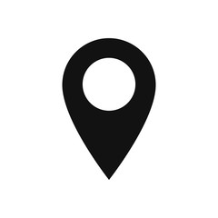 Location vector icon, map pin symbol in modern design style for web site and mobile app