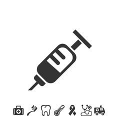 syringe icon vector illustration for website and graphic design