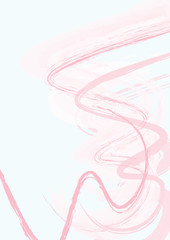 Pink and blue abstract hand painted background, acrylic digital painting. Contemporary modern art. Perfect for wedding invitation template, greeting card, blog, wrapping paper, scrapbooking