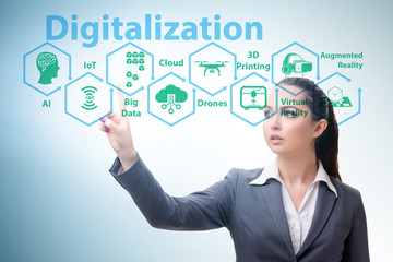 Digital transformation and digitalization technology concept