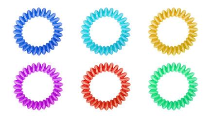 Fototapeta premium hairpin, pearl hairpin and barrette on the white background