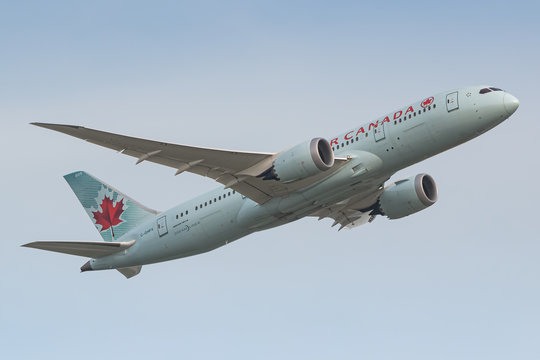 Air Canada Boeing 787 airplane at Frankfurt