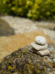 Fototapeta na wymiar stacked stones