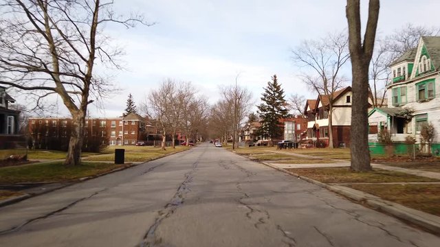 Dangerous residential neighborhoods Detroit Michigan