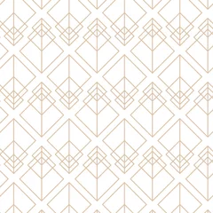 Washable wall murals Gold abstract geometric Art deco, retro, gatby, 20s vector pattern.