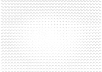 Abstract halftone dotted background. Futuristic grunge pattern, square, shadow.  Gray modern optical pop art texture for posters, sites, business cards, cover, labels mock-up, vintage stickers