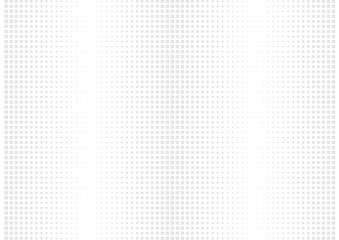 Abstract halftone dotted background. Futuristic grunge pattern, square, shadow.  Gray modern optical pop art texture for posters, sites, business cards, cover, labels mock-up, vintage stickers