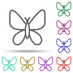 Silk in multi color style icon. Simple thin line, outline vector of row matterial icons for ui and ux, website or mobile application