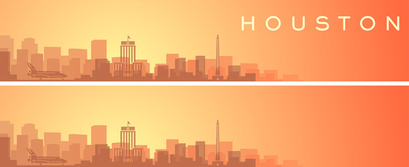 Houston Beautiful Skyline Scenery Banner