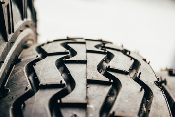 car tire close up