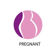 pregnant logo vector