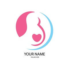 pregnant logo vector