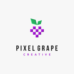 Grape Pixel Technology Modern Geometric logo design inspiration