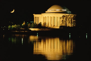 Obraz premium Thomas Jefferson Memorial at night