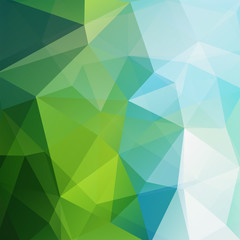 Obraz premium Abstract geometric style background. Green, blue colors. Vector illustration