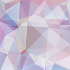 Fototapeta premium Abstract polygonal vector background. Geometric vector illustration. Creative design template. Pastel pink, beige colors.