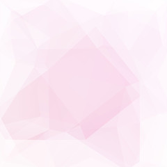 Background of geometric shapes. Pastel pink mosaic pattern. Vector EPS 10. Vector illustration