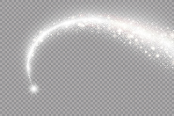 Light glow effect stars bursts with sparkles isolated on transparent background. © Vector light Studio