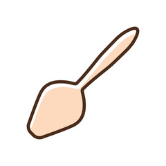 Color icon shovel for kitchen