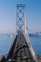 Bay Bridge with San Francisco beyond, CA