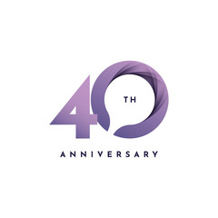 40  Years Anniversary Design