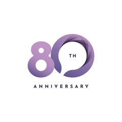 80  Years Anniversary Design