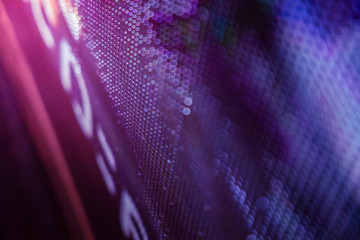CloseUp LED blurred screen. LED soft focus background. abstract background ideal for design.