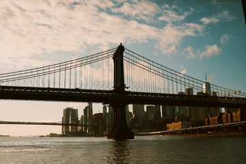 Fototapeta na wymiar The Brooklyn Bridge, NYC