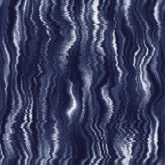 Indigo cyanotype dyed effect distressed worn bleached graphical motif. Noisy brushed faded mottled, intricate grungy stained navy design. Seamless repeat vector eps 10 pattern swatch.