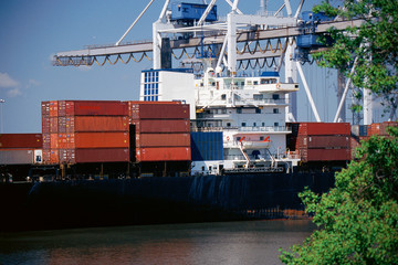 Container ship, Port of Savannah, Georgia