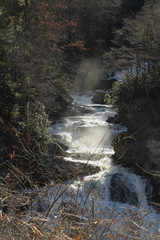 Spray Rising from the Waterfall