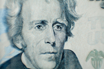 Andrew Jackson as depicted on the US 20 Dollar Bill