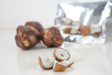 Hyphaene thebaica in close up shoot. 