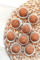 Raw handmade sweets. Healthy low-calorie sweets for vegetarians.