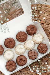 Raw handmade sweets. Healthy low-calorie sweets for vegetarians.