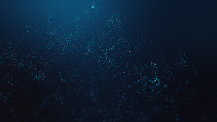 Abstract futuristic -  technology with polygonal shapes on dark blue background.  Design digital technology concept.