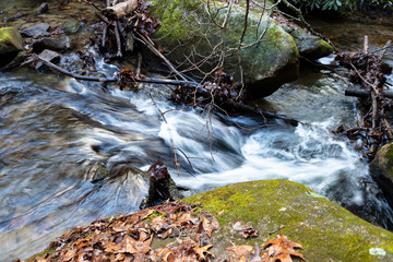 Rushing Stream near Stone Mountain, North Carolina