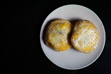 Strawberry filled donuts