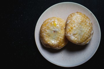 Strawberry filled donuts