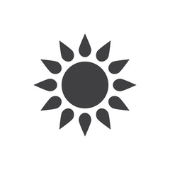 sun icon, sunlight icon