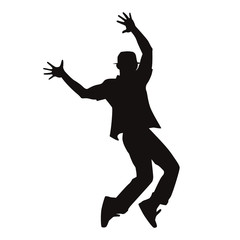 Contemporary Male Dancer Silhouette